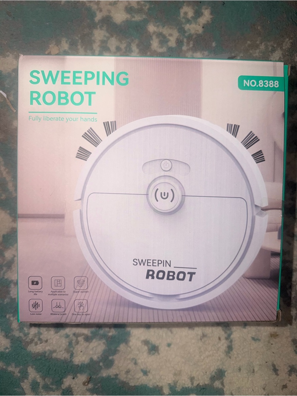 No.8388 White Sweeping Robot
